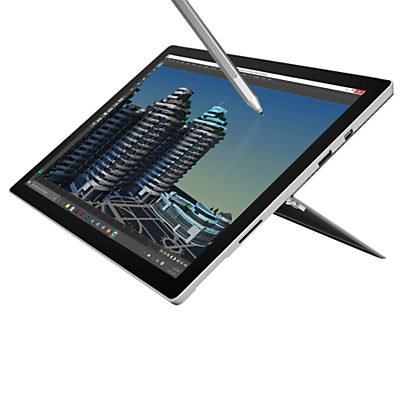 Microsoft Surface Pro 4 Tablet, Intel Core i7, 16GB RAM, 1TB, 12.3 Touchscreen, Silver